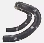 Ruban de cintre Supacaz - Super Sticky Kush Galaxy Tape WHT PRINT/ANO BLK PLUGS