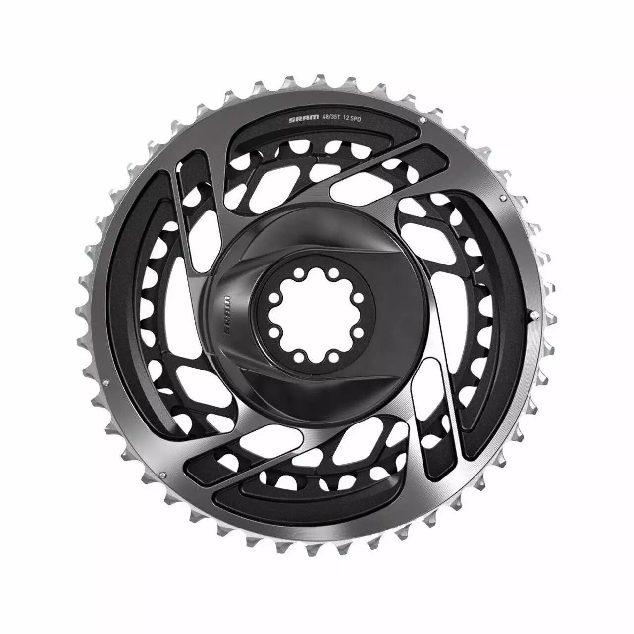 SRAM Kit Plateaux Route 2x RED AXS D1 12 V - 50/37T / X-Range / 8 Bolt DM (Direct Mount) - Polar Grey