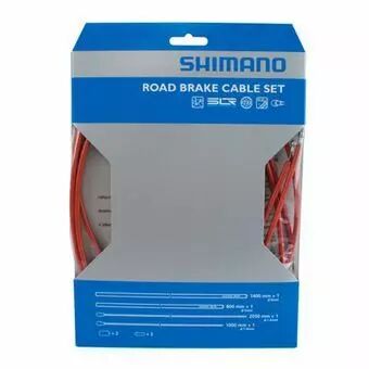 SHIMANO Kit Cables Gaines De Frein PTFE Road PTFE Rouge