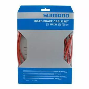 SHIMANO Kit Cables Gaines De Frein PTFE Road PTFE Rouge