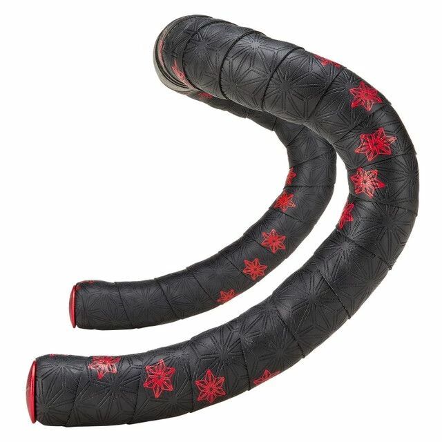Ruban de cintre Supacaz - Super Sticky Kush Galaxy Red Stars + Bouchons 