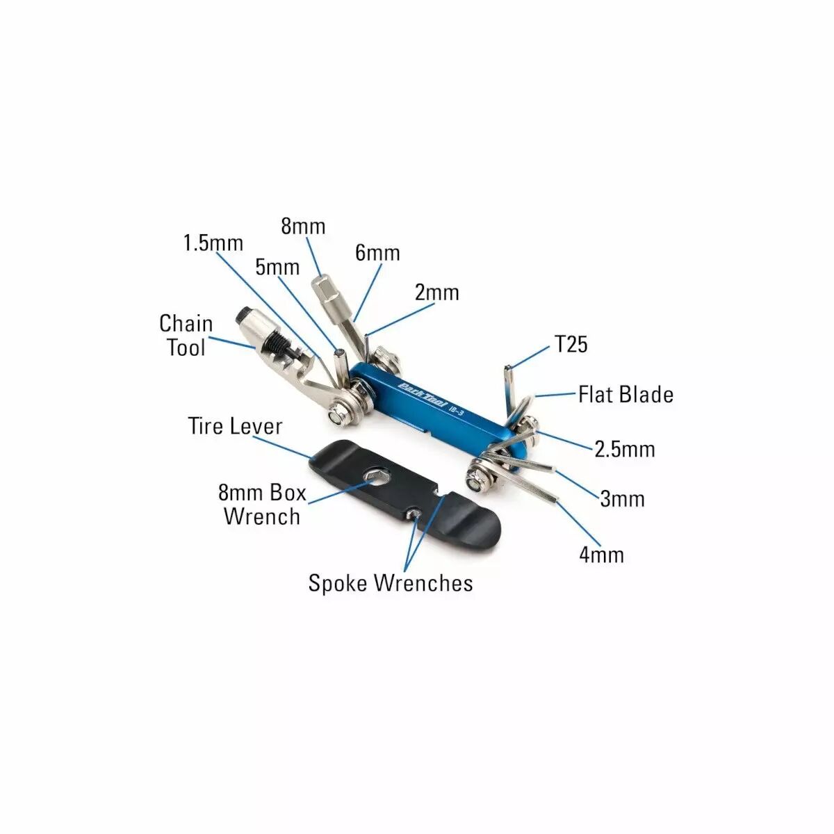 Multi Tool Clés hex./tournevis/dérive chaine Park Tool