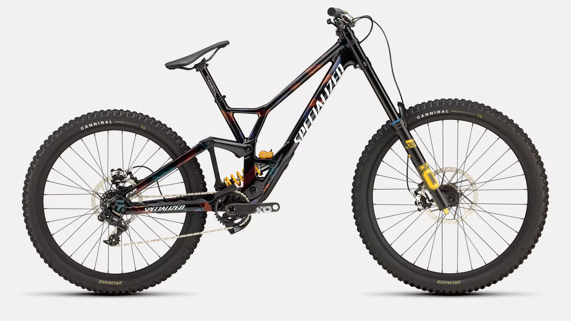 Vélo Specialized Demo Race  Gloss Obsidian/Brushed/Chameleon Supernova