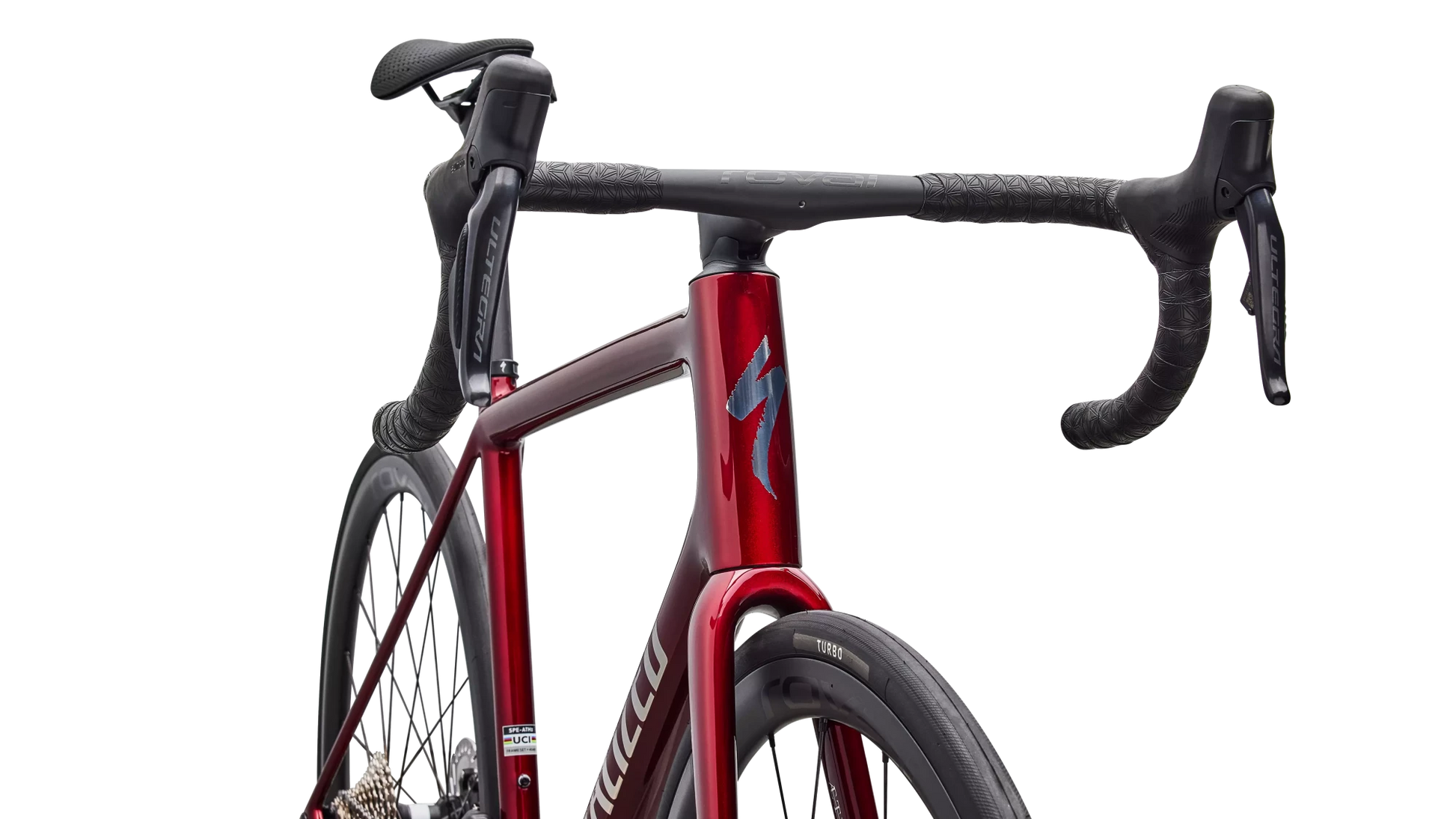 Vélo Specialized Aethos Pro Di2 Gloss Red Sky/Chrome