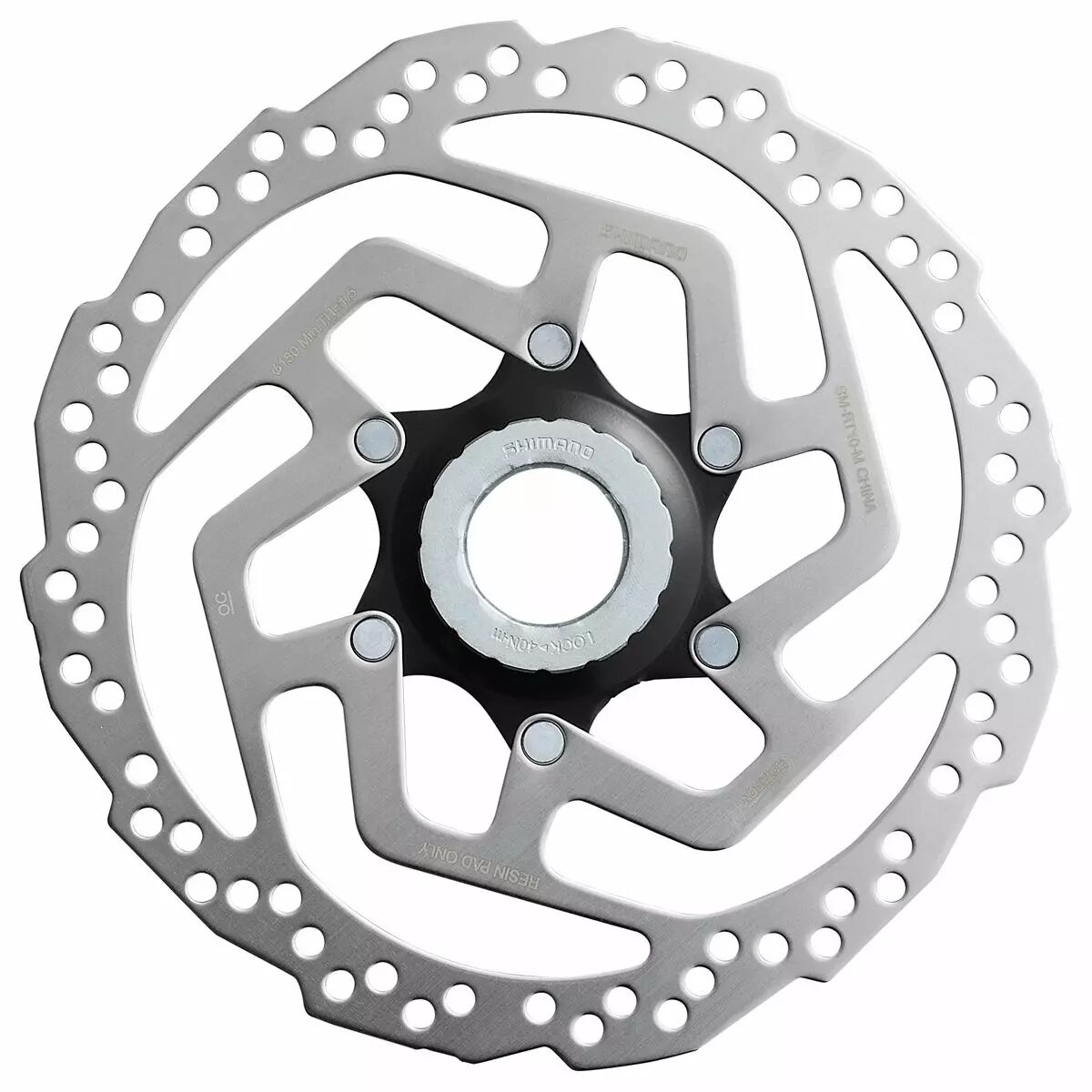 SHIMANO Disque de Frein 180mm CL SM-RT10 + Ecrou
