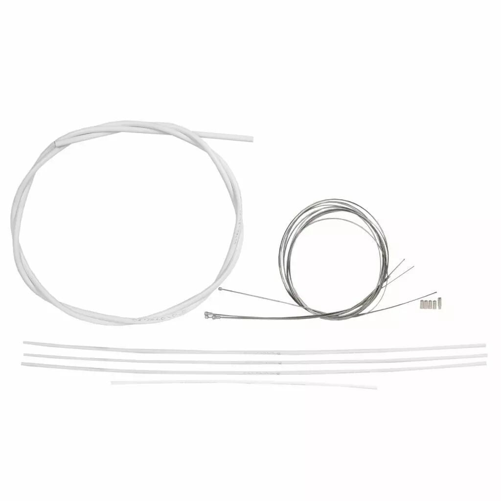 CABLES+GAINES Kit complet FREIN/DERAILLEUR CAMPAGNOLO BLANC ULTRASHIFT