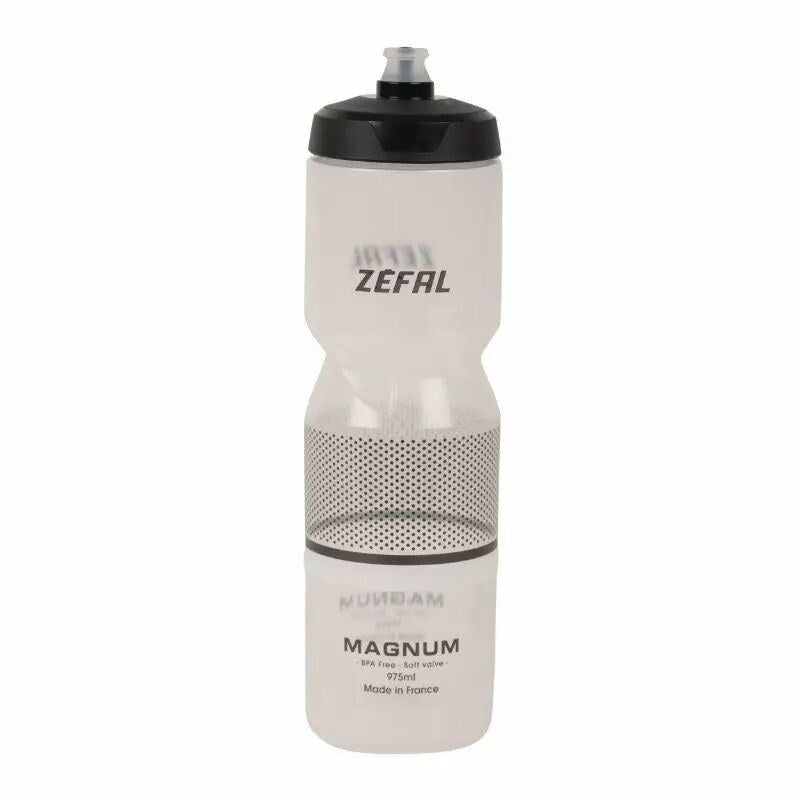 Bidon 1L ZEFAL Magnum Translucide Fumé Bouchon à Visser