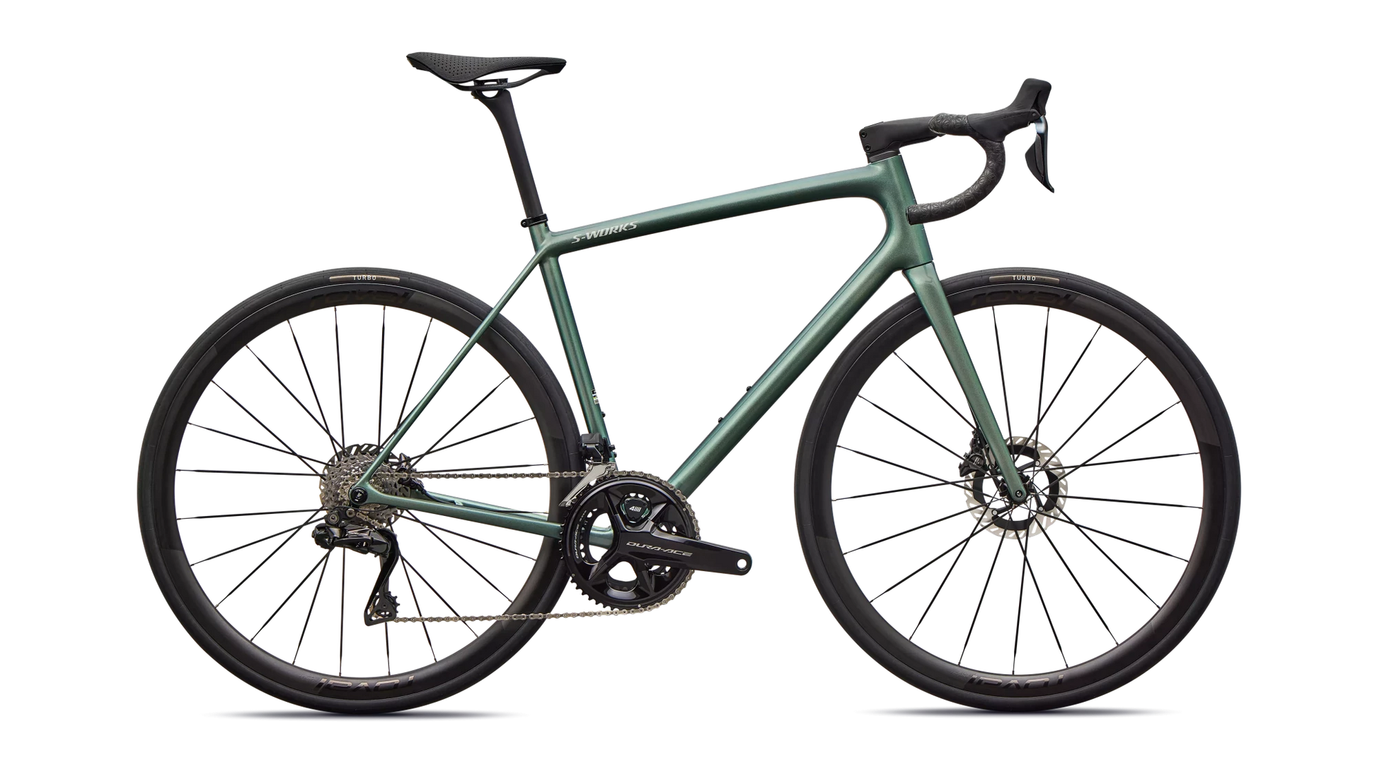 Vélo Specialized Aethos Sw Di2 Gloss Premium Fjord Metallic/Dolomite Metallic