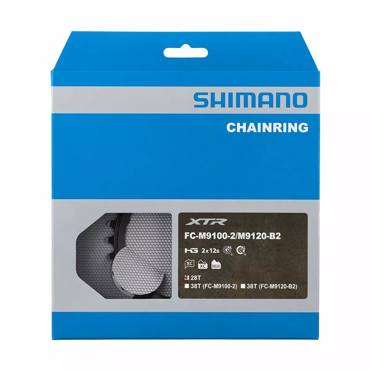 SHIMANO Plateau 38D-BH FC-M9120-B2
