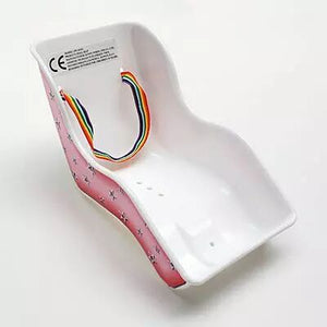 PORTE POUPEE BLANC AVEC FIXATION AVANT/ARRIERE