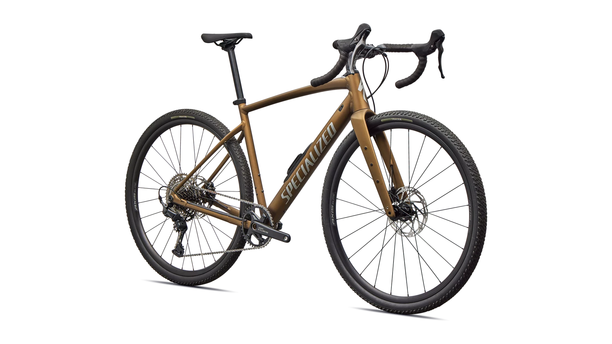 Vélo Specialized Diverge E5 Sport Satin Burnt Gold Metallic/Shadow Silver