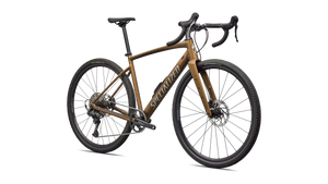Vélo Specialized Diverge E5 Sport Satin Burnt Gold Metallic/Shadow Silver