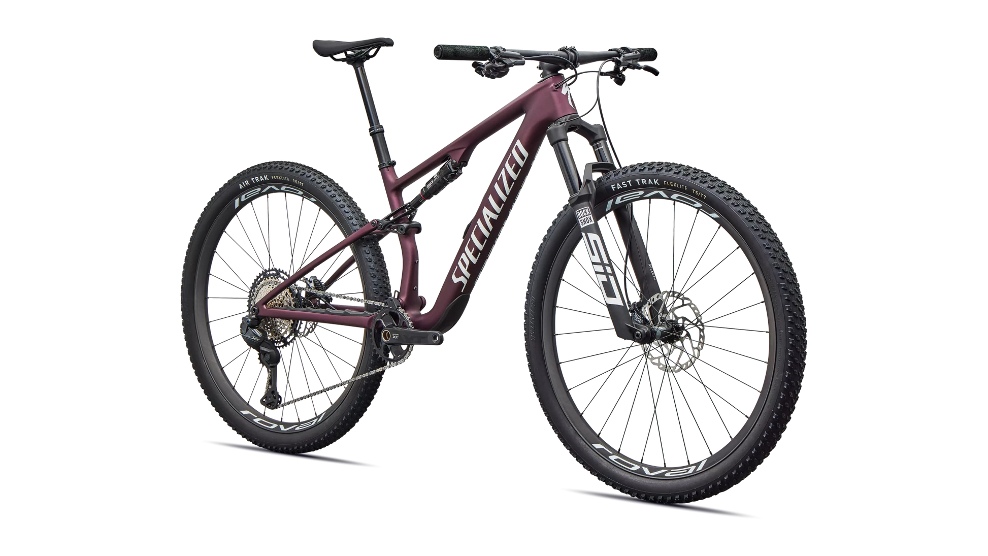 Vélo Specialized Epic 8 Expert Di2 Satin Bordeaux Metallic/White