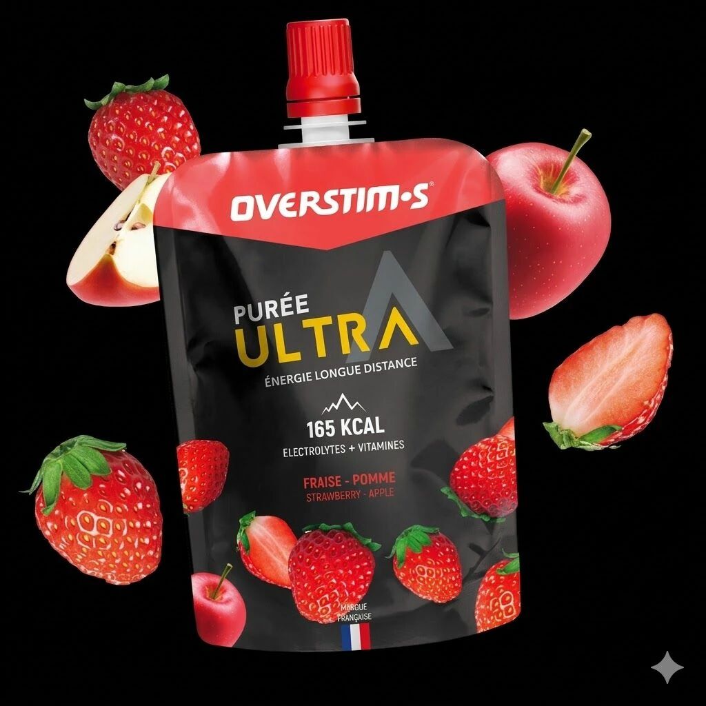 Purée Ultra Fraise-Pomme OVERSTIMS