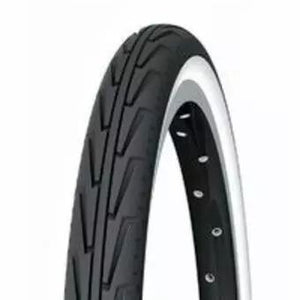 Pneu 20X1 3/8 noir/blanc lisse City Junior