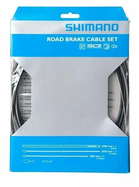 SHIMANO Kit Cables Gaines De Frein Route, Noir, PTFE