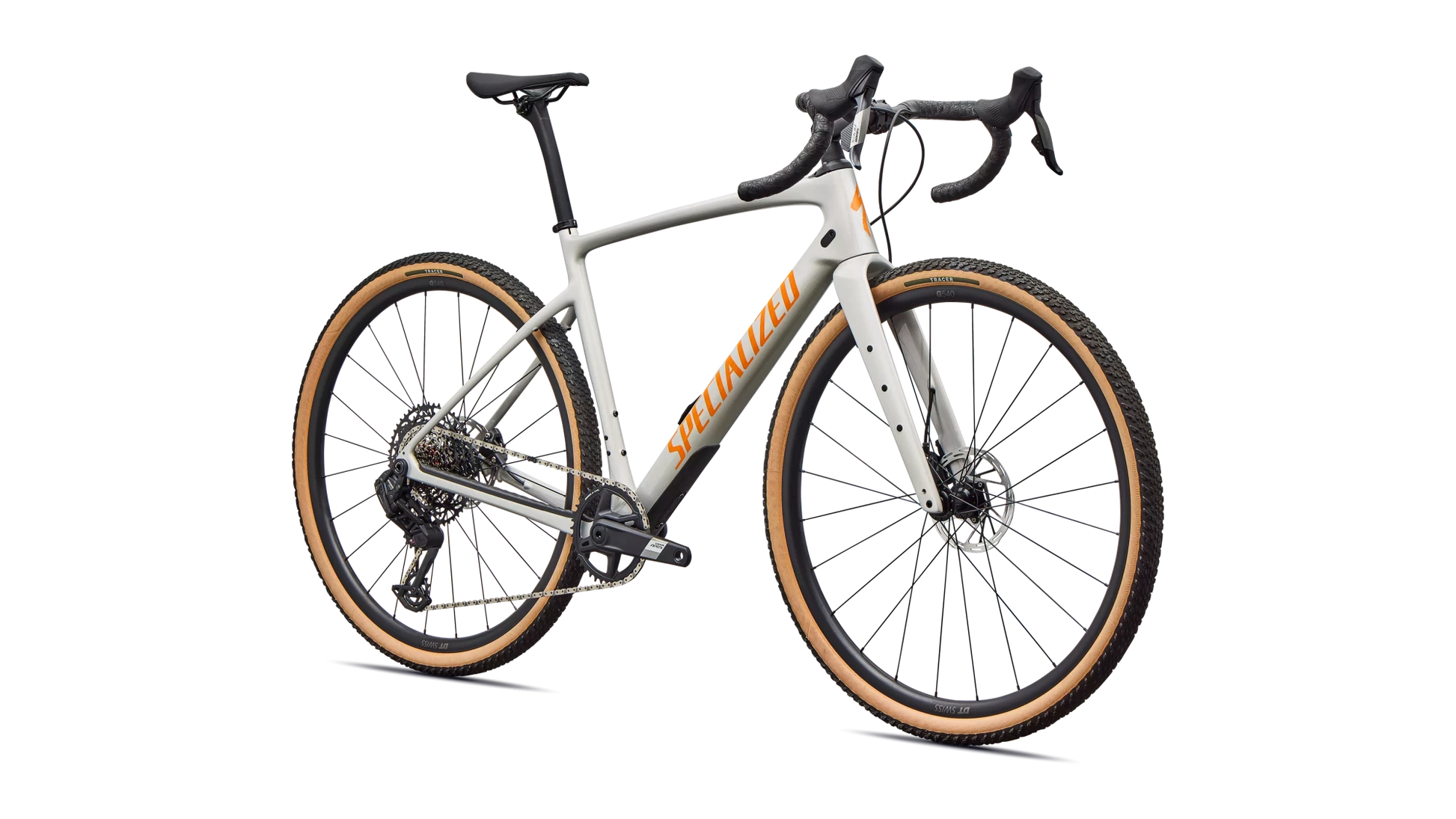 Vélo Specialized Diverge Comp Dolomite Metallic/Orange Zest