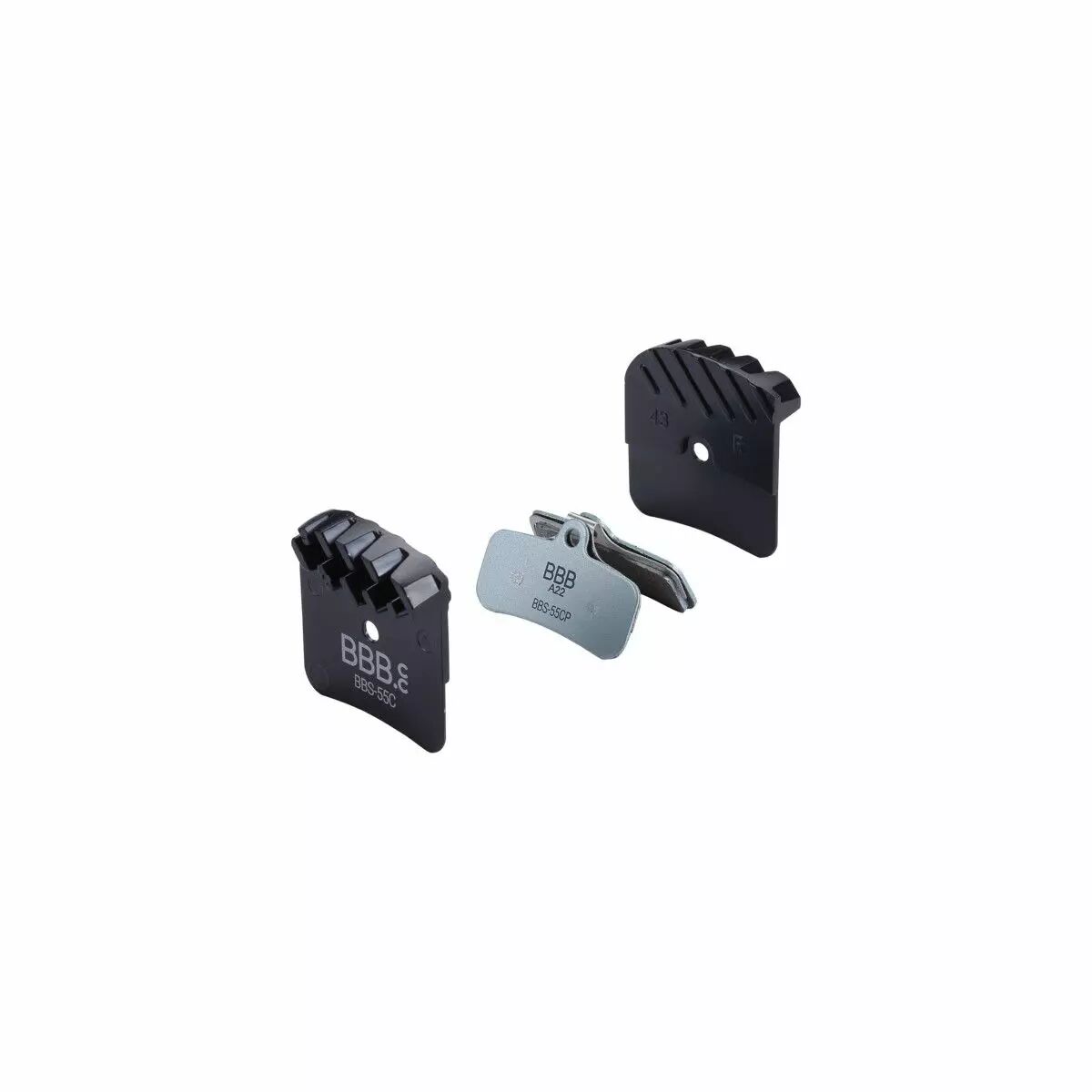 Plaquettes Coolfin, avec dissipateur thermique comp. Shimano Saint BBB