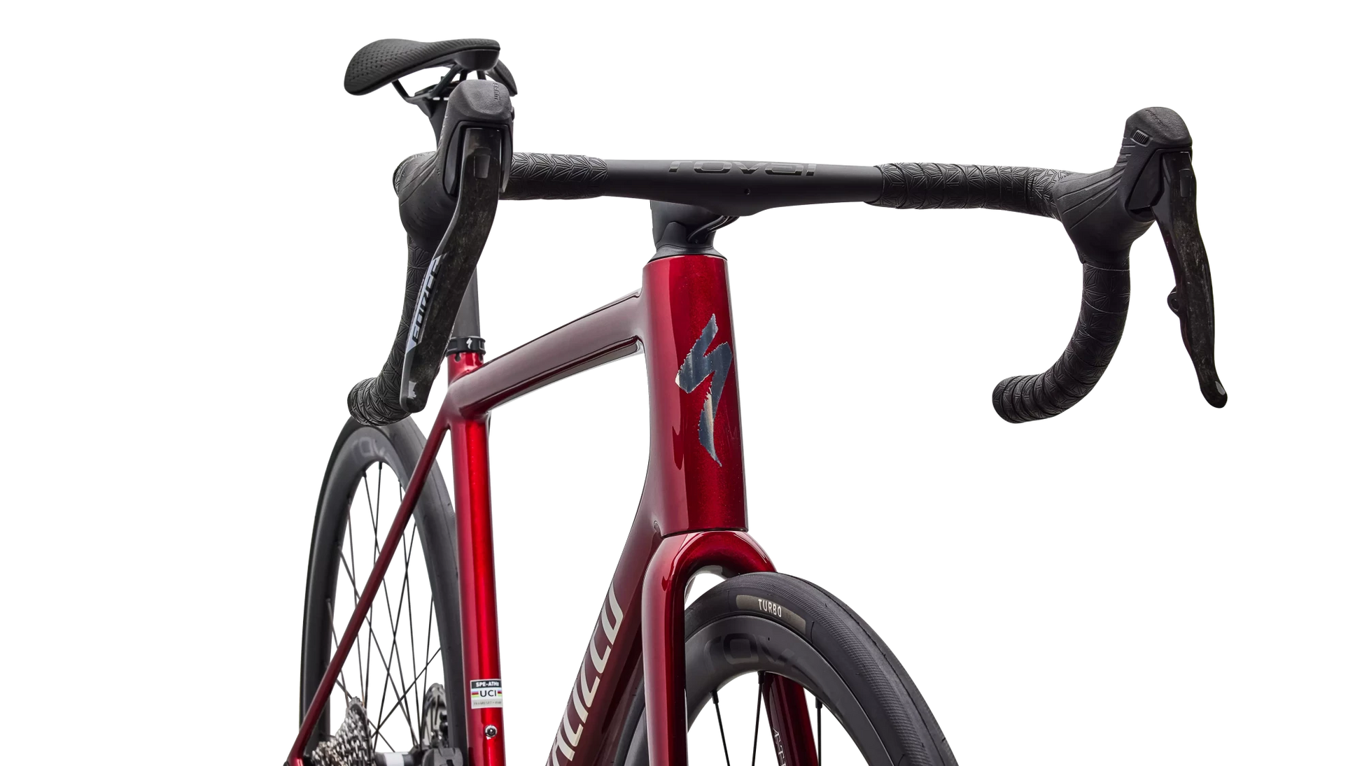 Vélo Specialized Aethos Pro Axs Gloss Red Sky/Chrome