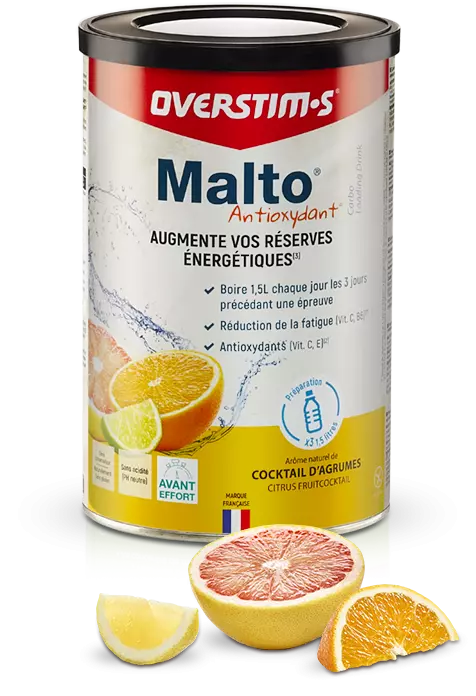 Malto Antioxydant Pot Cocktail d'agrumes 450g OVERSTIMS
