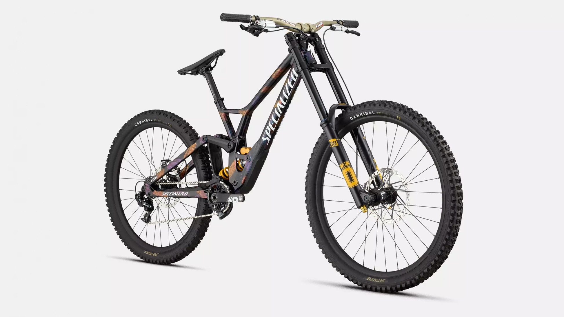 Vélo Specialized Demo Race  Gloss Obsidian/Brushed/Chameleon Supernova