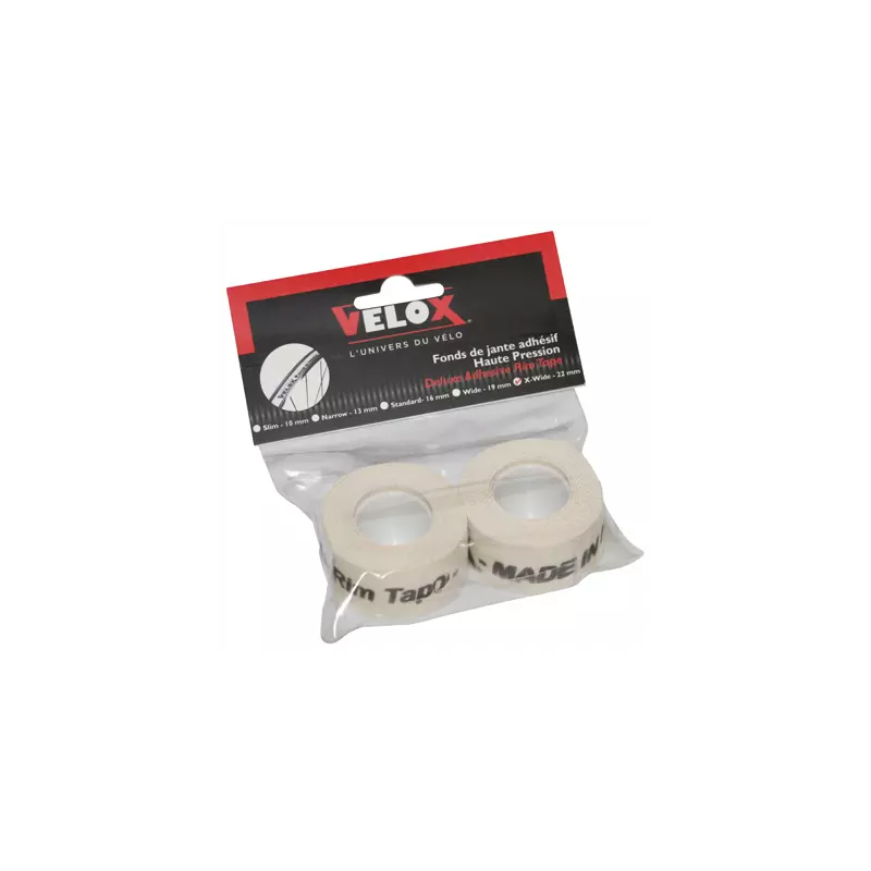 Fond de jante tressé adhésif largeur 22mm longueur 2M (vendu par 2)