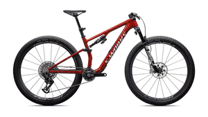 Vélo Specialized Epic 8 Sw Gloss Fiery Red Dry Impasto/Metallic White Silver