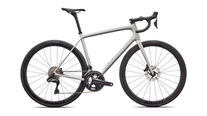 Vélo Specialized Aethos Expert Di2 Gloss Dolomite Metallic/Blue Pearl Over Shadow Silver