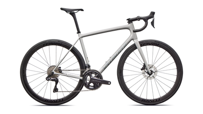 Vélo Specialized Aethos Expert Di2 Gloss Dolomite Metallic/Blue Pearl Over Shadow Silver