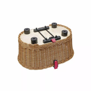 Panier "Doggy" Racktime "Snap It" avec capuche KLICKFIX