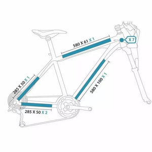 Protection de cadre AutoCollante CLEAR PROTECT Pack L Enduro Mat