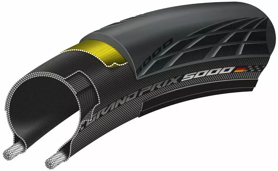 Pneu CONTINENTAL Grand Prix 5000 700x23, 25 ou 28