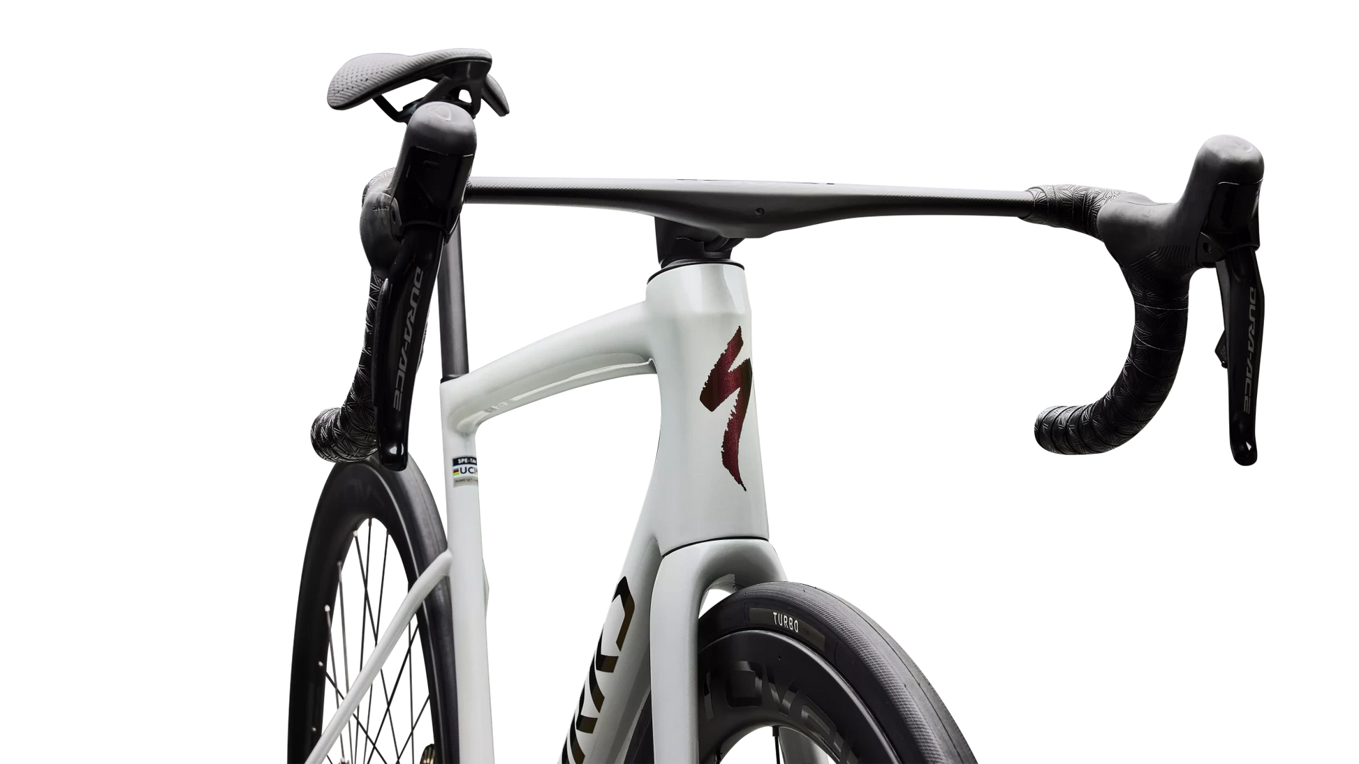 Vélo Specialized Tarmac Sl8 Sw Di2 Gloss Metallic White Silver/Pearl/Black