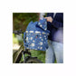Panier Bikebasket bleu fleuri KLICKFIX