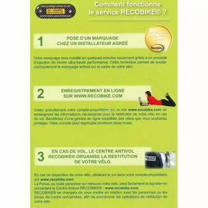 Marquage Antivol Recobike obligatoire + enregistrement