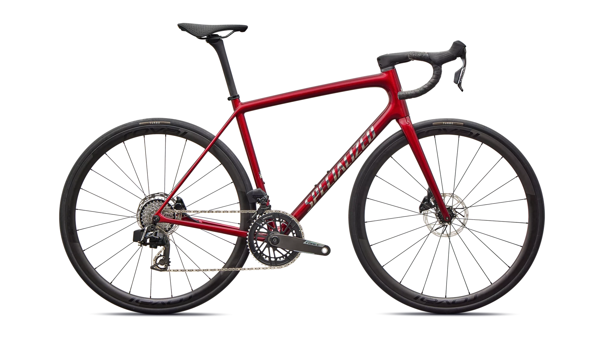 Vélo Specialized Aethos Pro Axs Gloss Red Sky/Chrome