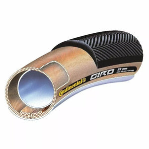 Boyau CONTINENTAL Giro 700x22 noir/beige