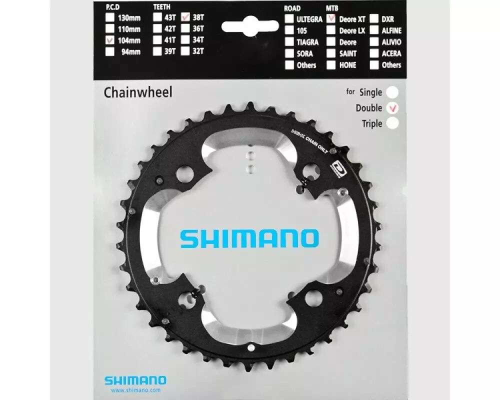 SHIMANO Plateau 38D-AK Deore XT FC-M785