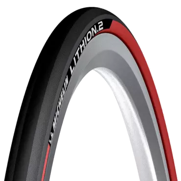 Pneu MICHELIN Lithion 2 700x25 Rouge/Noir