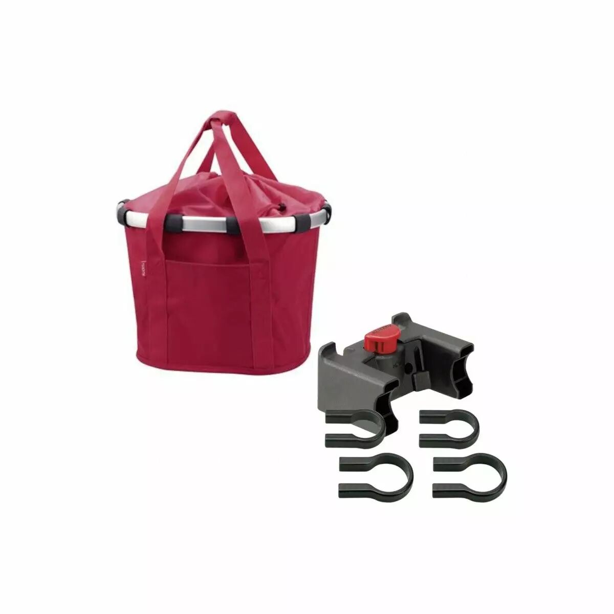 Sacoche/panier Bikebasket rouge KLICKFIX