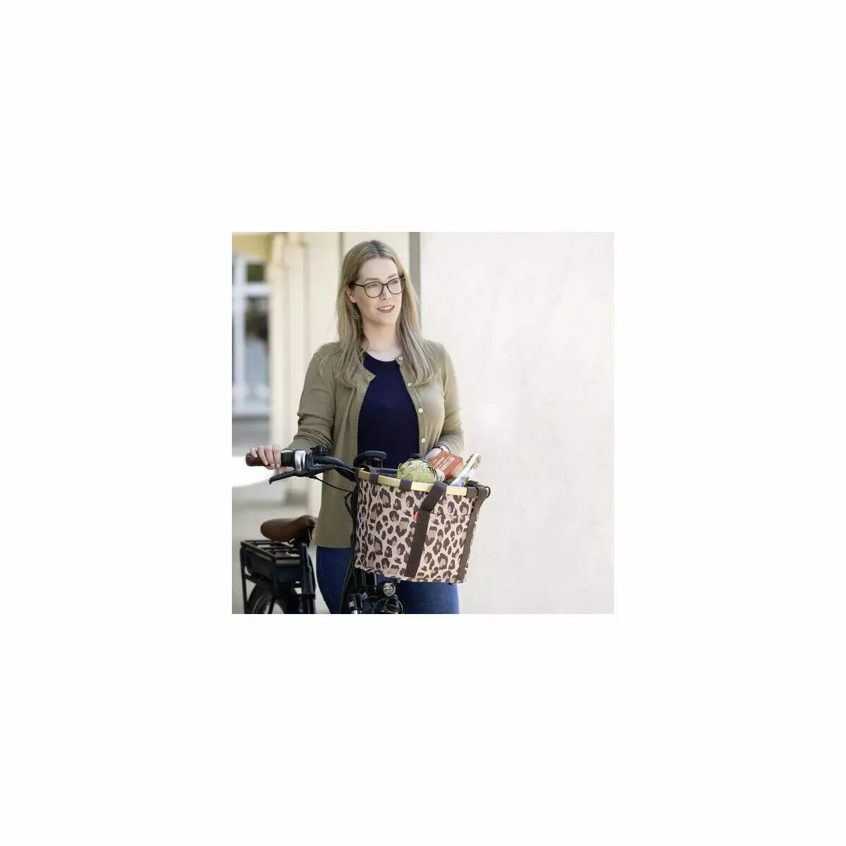 Panier Bikebasket leopard macchiato KLICKFIX