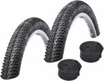 KENDA Lot de 2 pneus Aptor K1153 VTT 29 x 2,35/55-622 + 2 chambres presta 29'