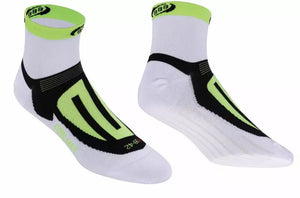 Socquettes ErgoFeet ThermoCool BLANC-JAUNE FLUO BBB