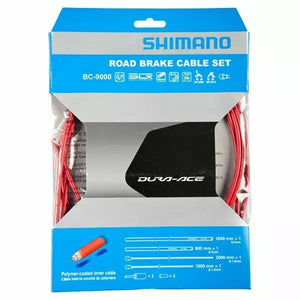 SHIMANO Kit Cables Gaines De Frein Dura-Ace BC-9000 Polymer Rouge