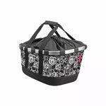 KlickFix BIKEBASKET GT pour Racktime Fleurs noires