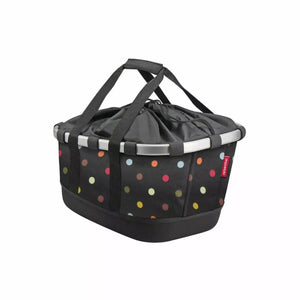 KlickFix BIKEBASKET GT pour Racktime à pois