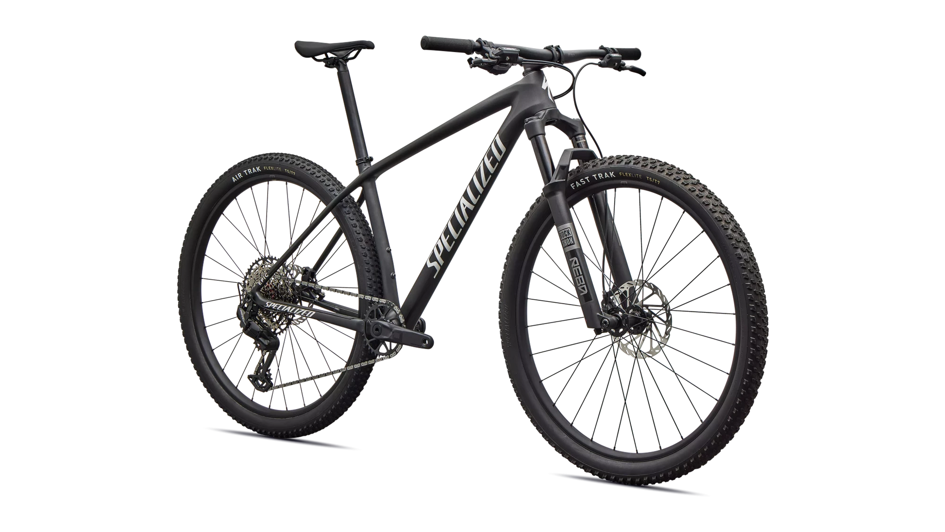 Vélo Specialized Epic Ht Comp Satin Carbon/Metallic White Silver
