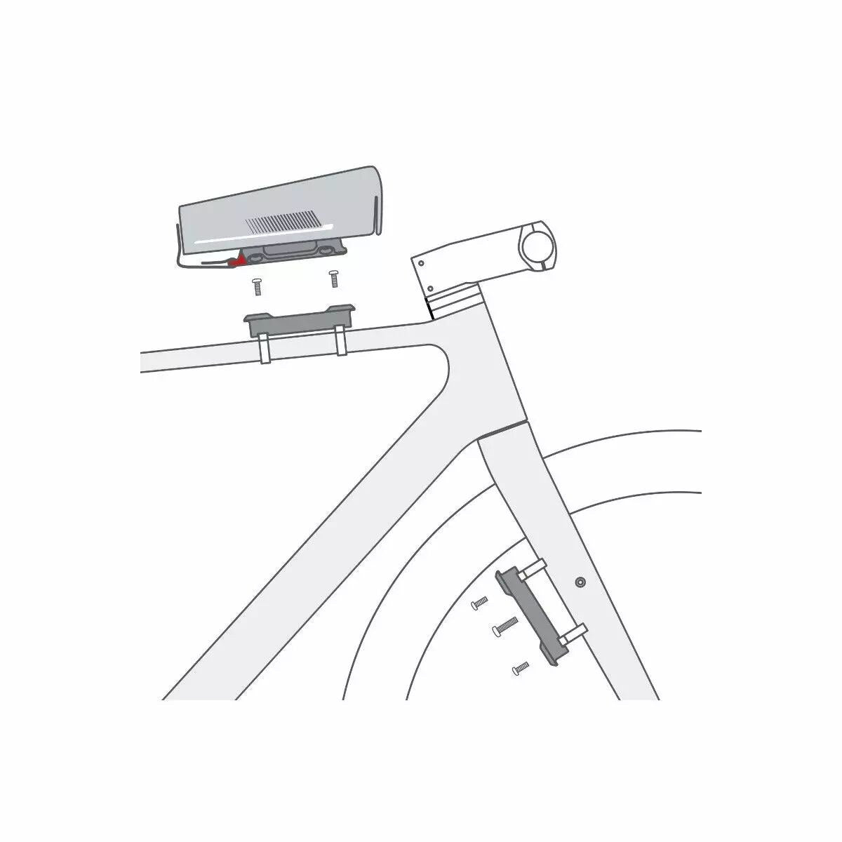 Adaptateur Duo Unifit extra plat pour cadre avec sangles KLICKFIX