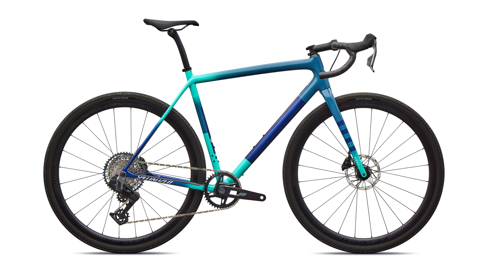 Vélo Specialized Crux Expert Axs Grey Blue/Lagoon Blue/Dune White/Majesty Blue