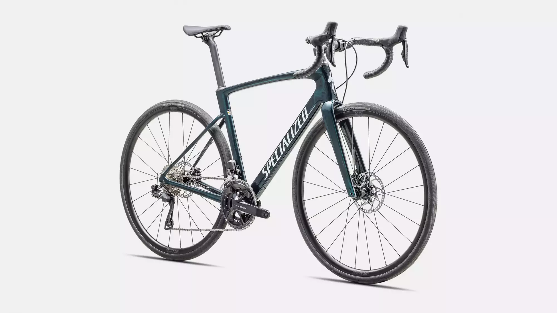 Vélo SPECIALIZED ROUBAIX SL8 Comp LGNBLUTNT/MORNMST